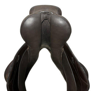 Pony, Cob & Horse Dual Flap Jump Brown 16.5" W 9 | Saddles Direct