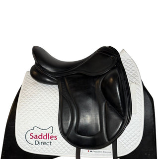 Pony, Cob & Horse Monoflap Dressage Black 17.5" MW 2 | Saddles Direct