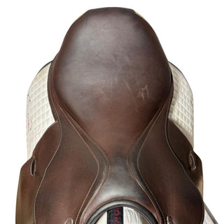 Prestige X Paris Dual Flap Jump Brown 17" MW 4 | Saddles Direct