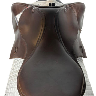 Prestige X Paris Dual Flap Jump Brown 17" MW 6 | Saddles Direct