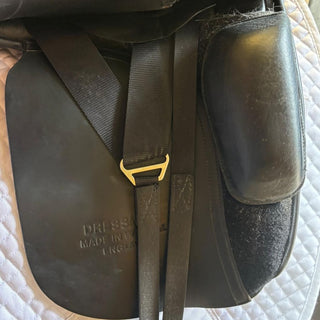 Black Saddles Direct Dressage Black 17" MW 6 - Saddles Direct