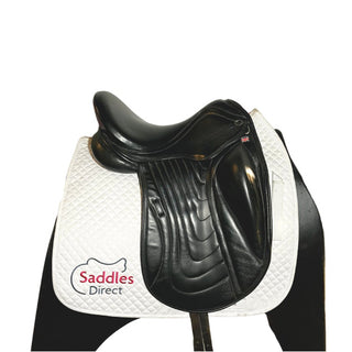 Black Silhouette Monoflap Dressage Black 17" W 2 - Saddles Direct