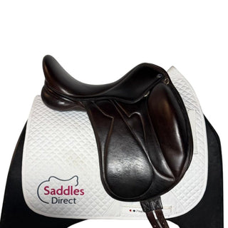 Silhouette Monoflap Dressage Brown 17.5" W 2 | Saddles Direct