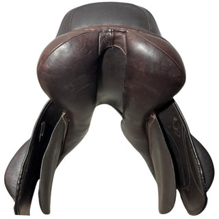 Silhouette Vision Plus Dual Flap Jump Brown 17" W 9 | Saddles Direct