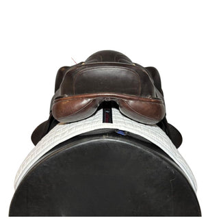 Silhouette Vision Plus Dual Flap Jump Brown 17" W 5 | Saddles Direct