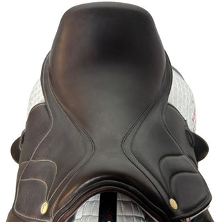 Silhouette Vision Plus Dual Flap Jump Brown 17" W 4 | Saddles Direct