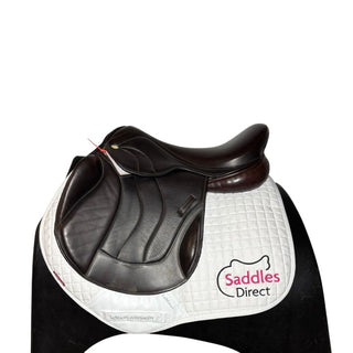 Silhouette Vision Plus Dual Flap Jump Brown 17" W 1 | Saddles Direct