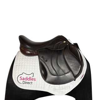 Silhouette Vision Plus Dual Flap Jump Brown 17" W 2 | Saddles Direct