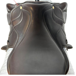Silhouette Vision Plus Dual Flap Jump Brown 17" W 6 | Saddles Direct