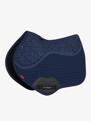 LeMieux Soft Shell Anti Slip Square Saddle Pad Navy - Close Contact