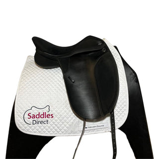 Black Thorowgood T4 MDR Dressage Black 17" ADJ 2 - Saddles Direct