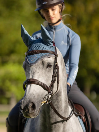 LeMieux Classic Fly Hood Ice Blue lifestyle
