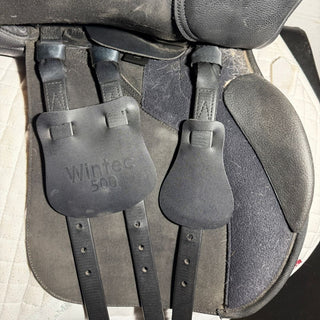 Wintec 500 All Purpose GP Black 16.5" ADJ 8 | Saddles Direct