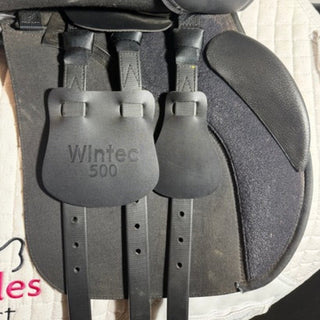 Wintec 500 All Purpose GP Black 17" ADJ 8 | Saddles Direct