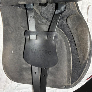 Wintec 500 All Purpose GP Black 17" ADJ 8 | Saddles Direct