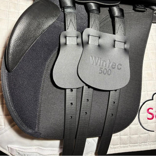 Wintec 500 All Purpose GP Black 17.5" ADJ 7 | Saddles Direct