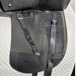 Wintec 500 Dressage Black 17" ADJ 6 | Saddles Direct