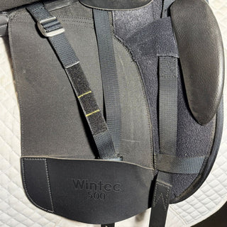 Wintec 500 Dressage Black 17.5" ADJ 8 | Saddles Direct