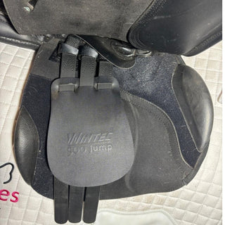 Wintec 500 Jump Black 17" ADJ 6 | Saddles Direct