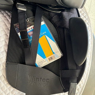 Wintec 500 Dressage Cob/Wide Black 16" ADJ
