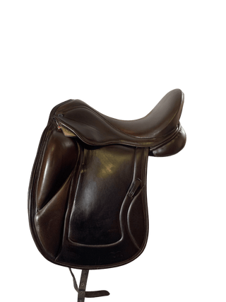 Brown Rich and Son Monoflap Dressage Brown 17" W 1 - Saddles Direct