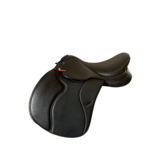 Brown Cavaletti Collection Covered Leather Jump Saddle *NEW* Brown 16" 1 - Saddles Direct