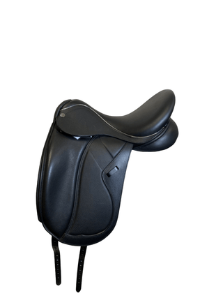 Black Saddles Direct Precision Deluxe Dual Dressage Black 17.5" MW 1 - Saddles Direct