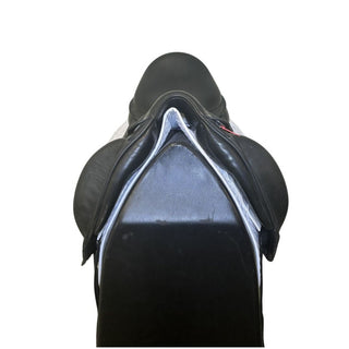 Black Amerigo Classic Siena Monoflap 6 PANEL LONG FLAP Black 17" M (STAMP NM) 3 - Saddles Direct