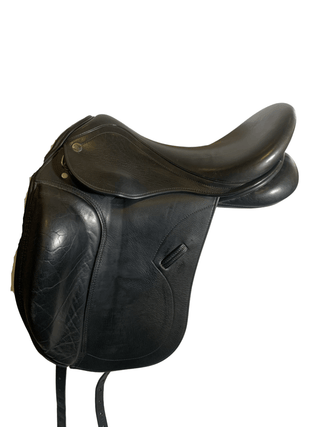 Black Saddles Direct Precision Monoflap Dressage Black 17.5" W 1 - Saddles Direct