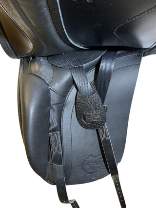 Black Saddles Direct Precision Deluxe Dual Dressage Black 17.5" MW 2 - Saddles Direct