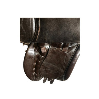 Brown Kingston (L & R) Elan X-Forward Jump Brown 17" MW 2 - Saddles Direct