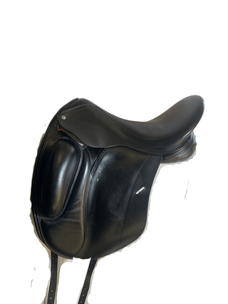Black Loxley Dressage Monoflap Black 17.5" MW 1 - Saddles Direct