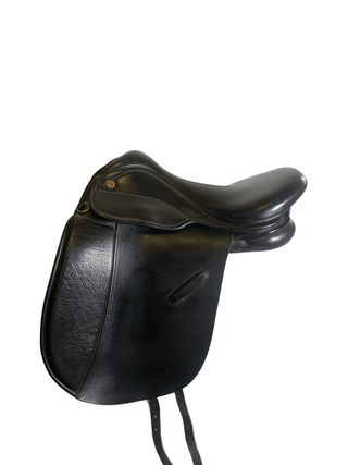 Black Saddle Company Vicenza Dressage Black 16.5" 1 - Saddles Direct