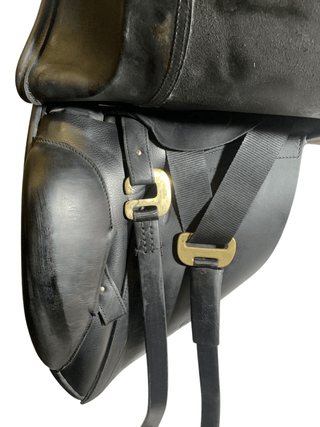 Black Jeffries Liberty Dressage Black 17.5" W 2 - Saddles Direct